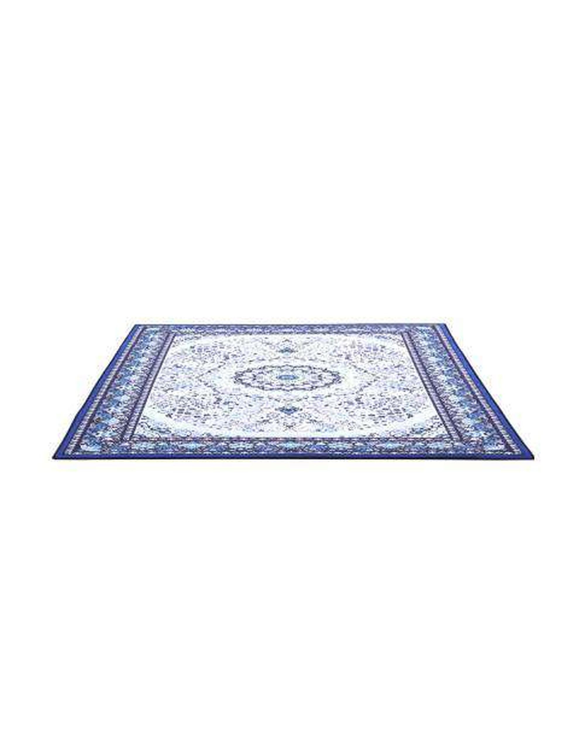 Short Pile Floor Rug Gaspar Blue Artiss