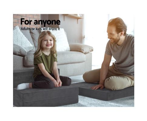 Giselle Bedding Folding Foam Portable Mattress Grey Artiss