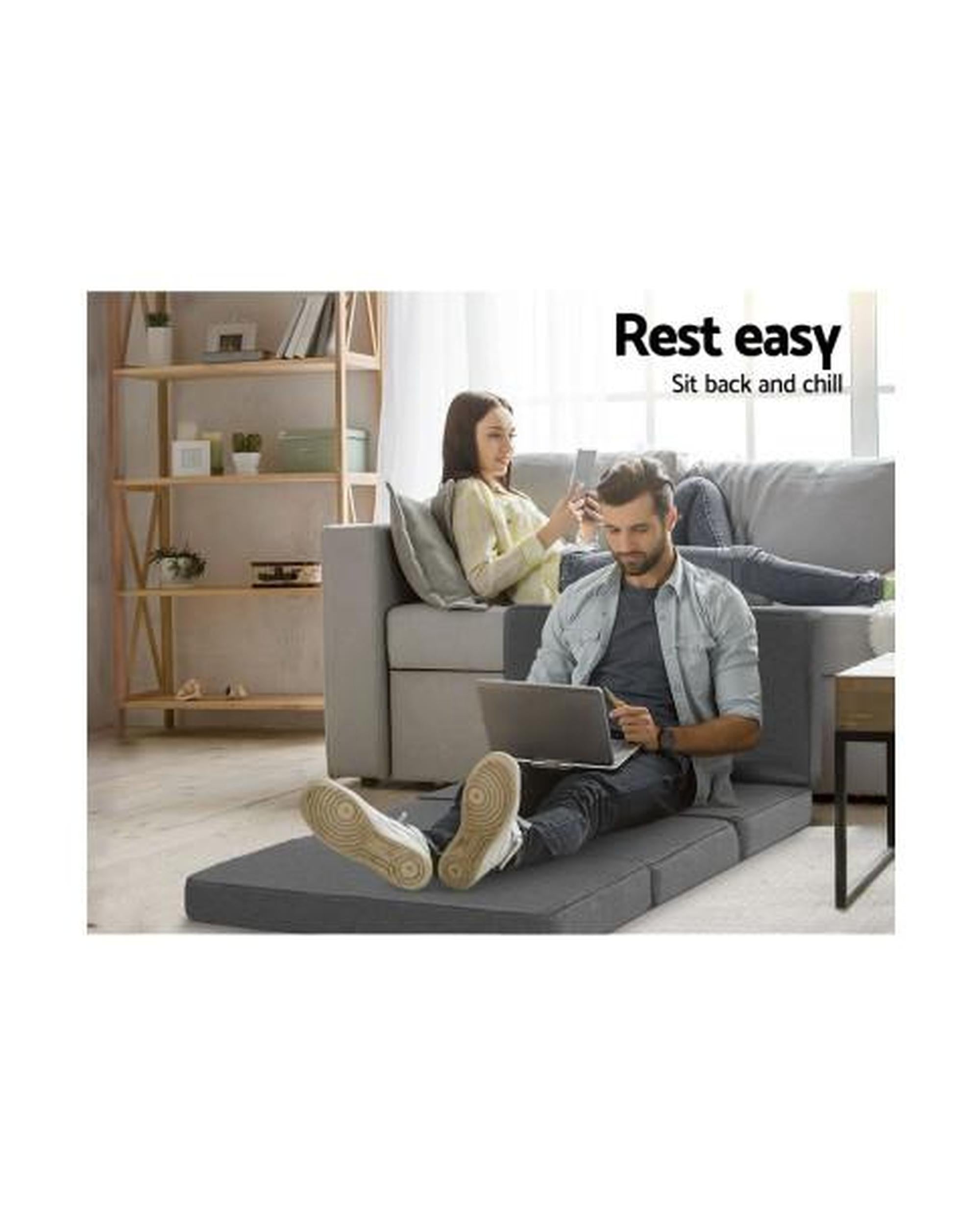 Giselle Bedding Folding Mattress Camping Foldable Portable Mattress Floor Bed Artiss