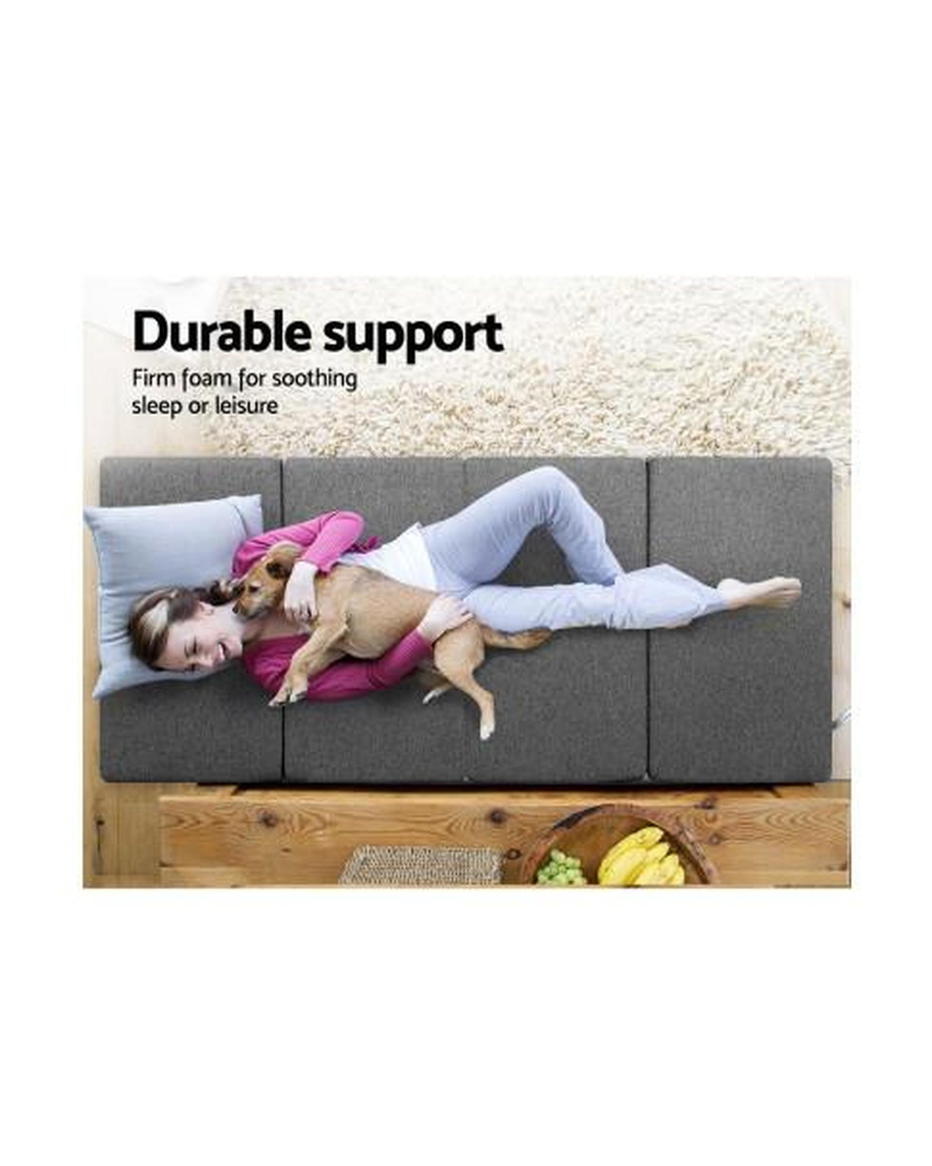 Giselle Bedding Folding Mattress Camping Foldable Portable Mattress Floor Bed Artiss