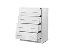 Tallboy Four Drawers - White Artiss