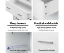 Tallboy Four Drawers - White Artiss