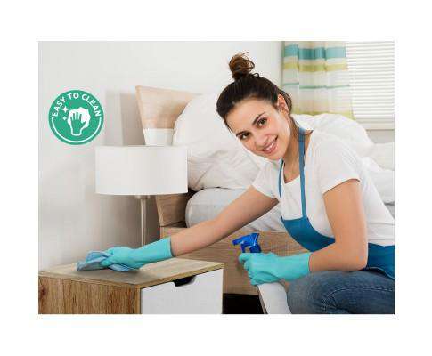 Bedside Table White Wooden Artiss