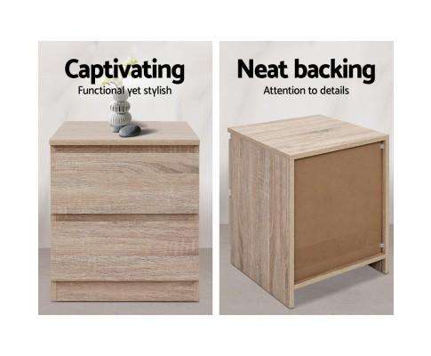 Bedside Tables Drawers Artiss