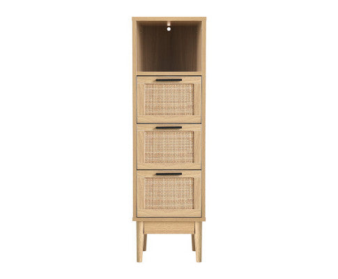 3 Chest of Drawers Rattan Furniture Cabinet Storage Side End Table Shelf Artiss