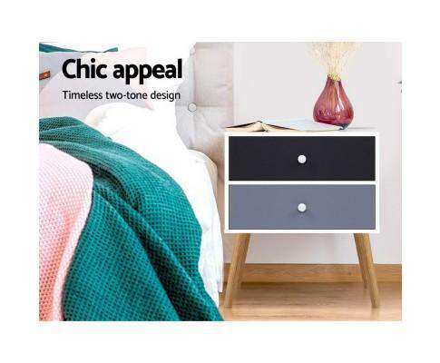 Classic Multi Bedside Table Artiss