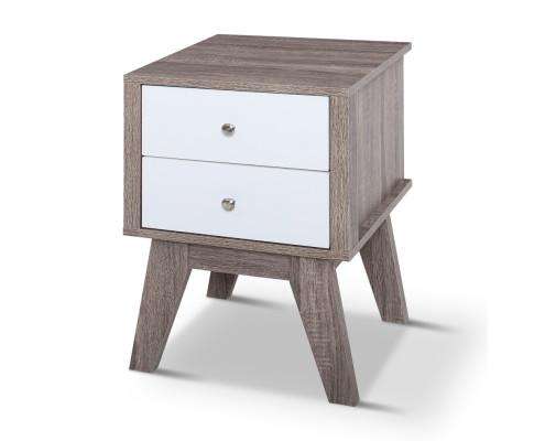 Bedside Tables Drawers Side Table Nightstand Storage Cabinet Wood Artiss