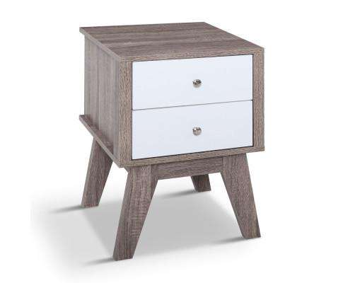 Bedside Tables Drawers Side Table Nightstand Storage Cabinet Wood Artiss