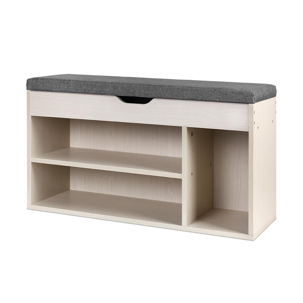 Wooden Shoe Organiser - Natural Artiss