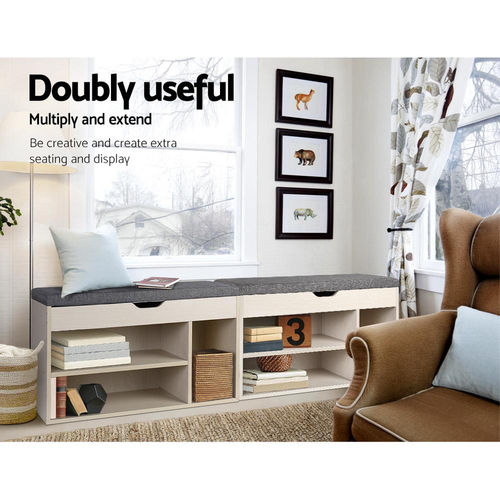 Wooden Shoe Organiser - Natural Artiss