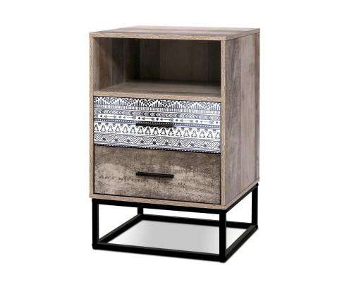 Bedside Tables Wood Designer Artiss