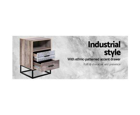 Bedside Tables Wood Designer Artiss