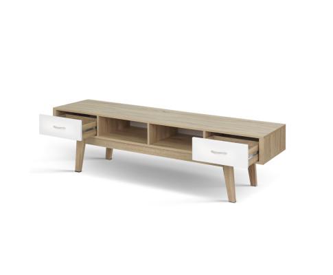 TV Cabinet Entertainment Unit Stand Storage Drawer Scandinavian 180cm Oak Artiss