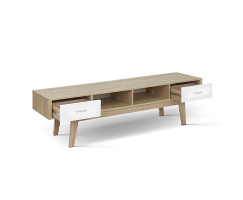 TV Cabinet Entertainment Unit Stand Storage Drawer Scandinavian 180cm Oak Artiss