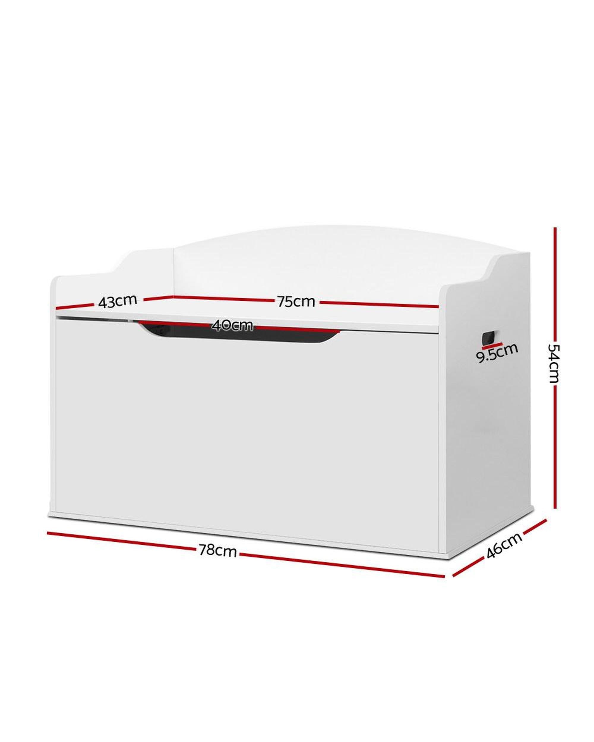 Kids Toy Chest Storage Bench Cabinet Organiser Blanket Children Clothes Artiss