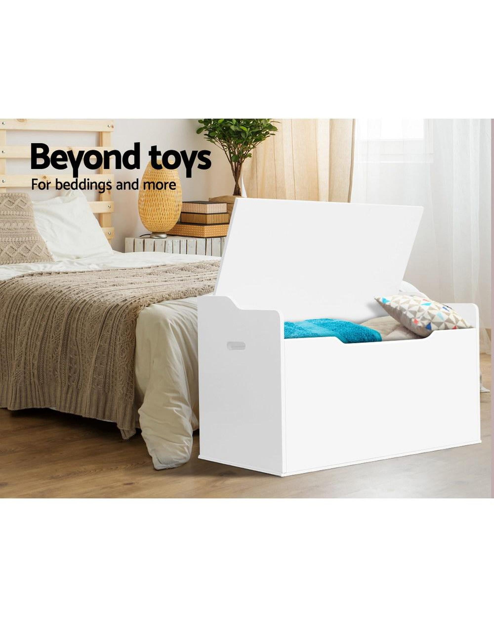 Kids Toy Chest Storage Bench Cabinet Organiser Blanket Children Clothes Artiss