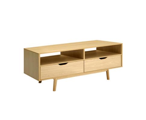 TV Cabinet Entertainment Unit Stand Wooden Storage 120cm Scandinavian Artiss