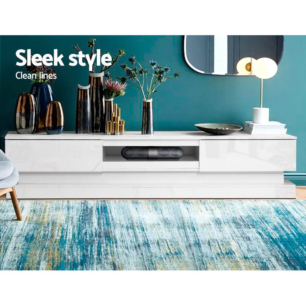 Artiss TV Cabinet Entertainment Unit Stand Storage RGB LED 180cm Display Shlef Artiss