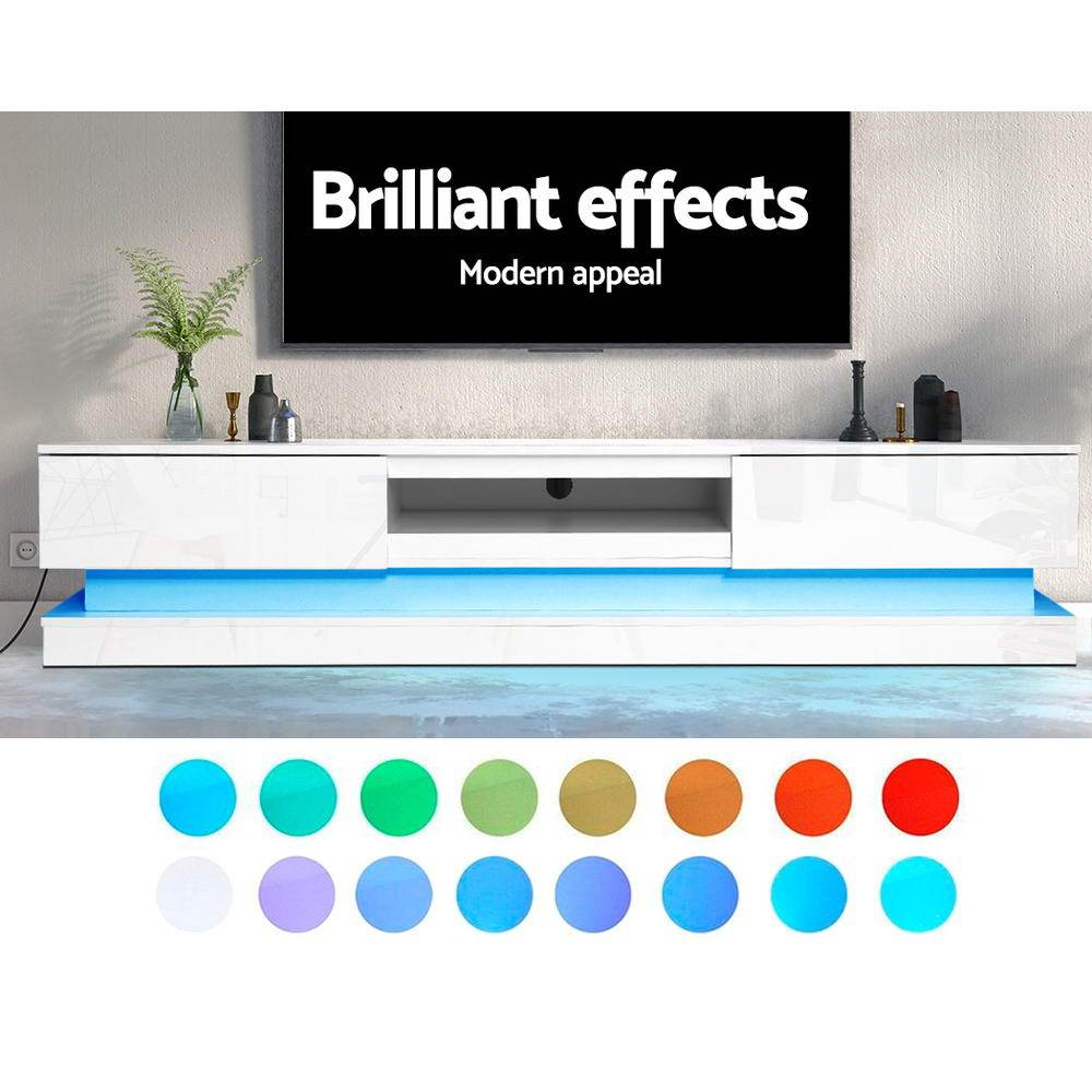 Artiss TV Cabinet Entertainment Unit Stand Storage RGB LED 180cm Display Shlef Artiss