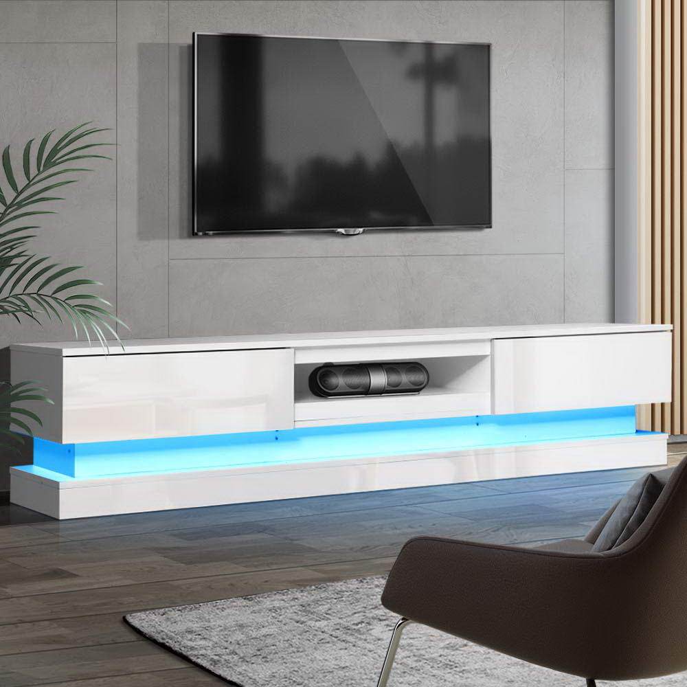 Artiss TV Cabinet Entertainment Unit Stand Storage RGB LED 180cm Display Shlef Artiss