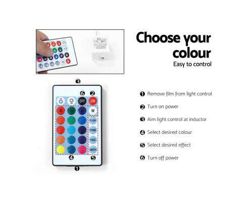 TV Cabinet Entertainment Unit Stand RGB LED Gloss Furniture 130cm Black Artiss