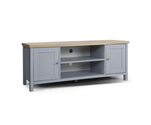 TV Cabinet Entertainment Unit Stand French Provincial Storage Shelf Wooden 130cm Grey Artiss