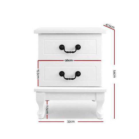 French Provincial Bedside Table Artiss