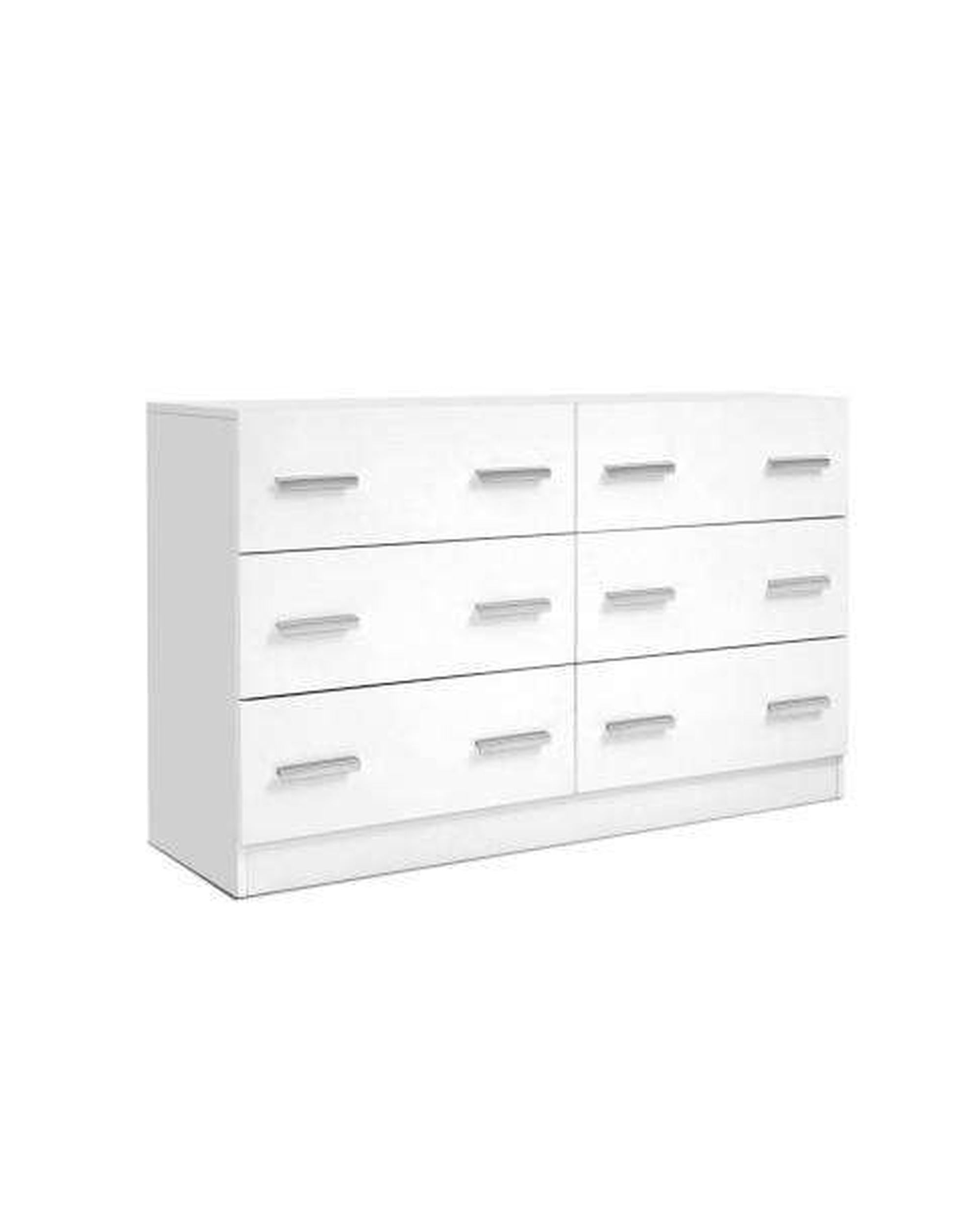 Six Chest of Drawers - Sleek White Artiss