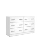 Six Chest of Drawers - Sleek White Artiss