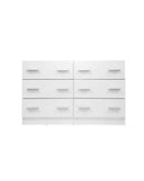 Six Chest of Drawers - Sleek White Artiss