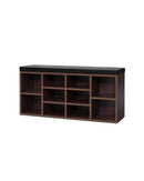 Shoe Cabinet Bench Shoes Storage Rack Organiser Shelf Cupboard Box Walnut Artiss