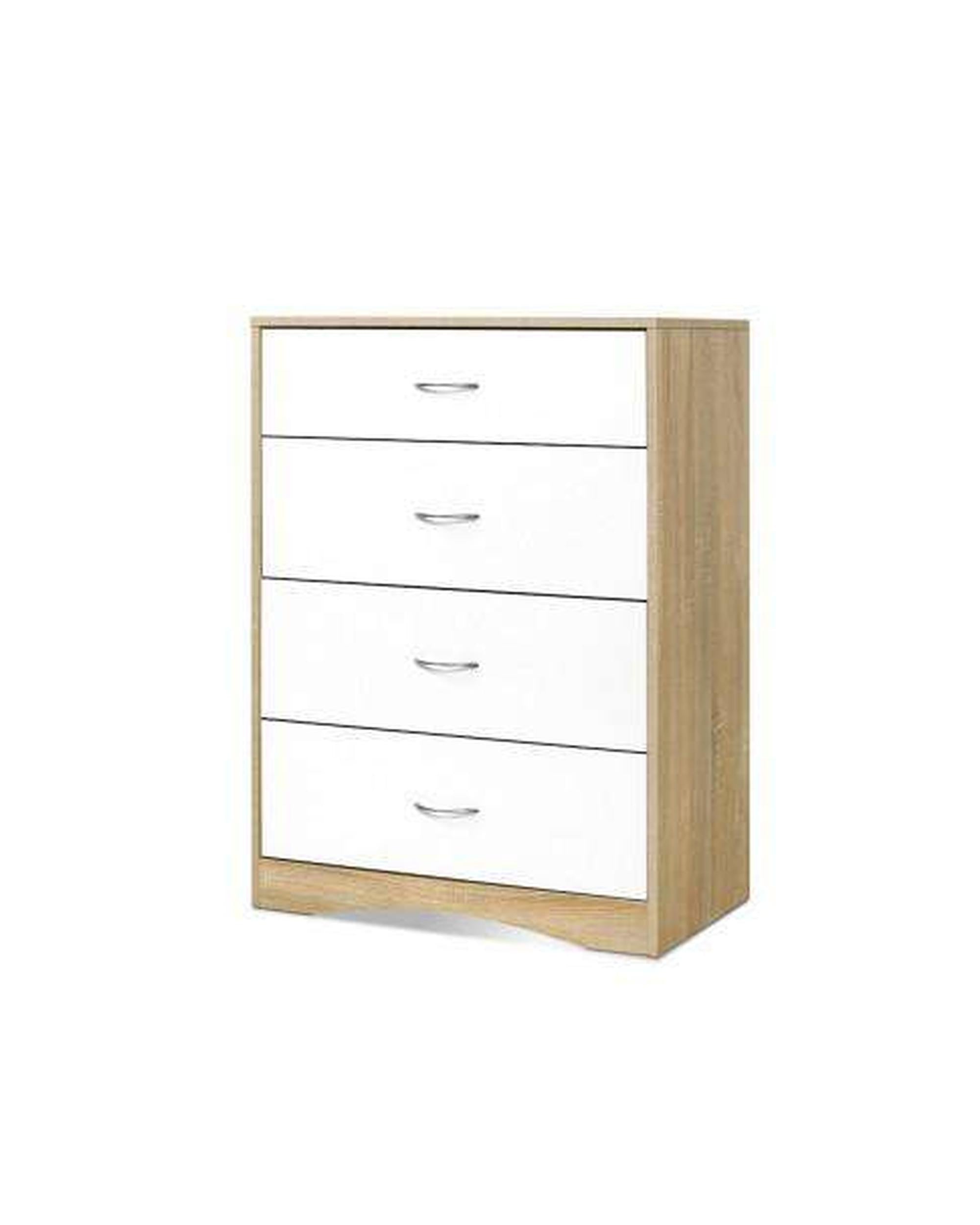 Chest of Drawers - White Wood Artiss