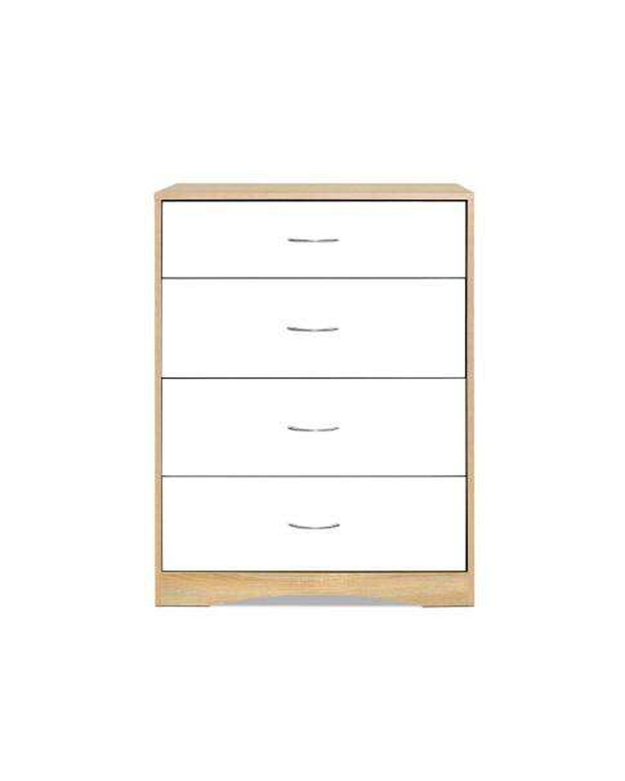 Chest of Drawers - White Wood Artiss