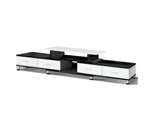 TV Cabinet Entertainment Unit Stand Wooden 160CM To 220CM Storage Drawers Black White Artiss