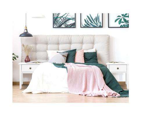 Drawer Bedside Table - White Artiss