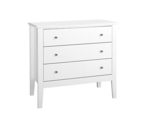 Chest of Drawers Storage Cabinet Bedside Table Dresser Tallboy White Artiss
