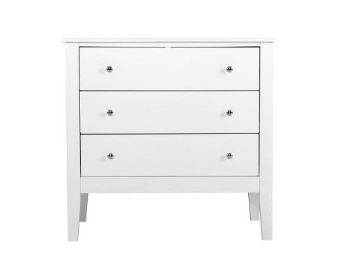 Chest of Drawers Storage Cabinet Bedside Table Dresser Tallboy White Artiss