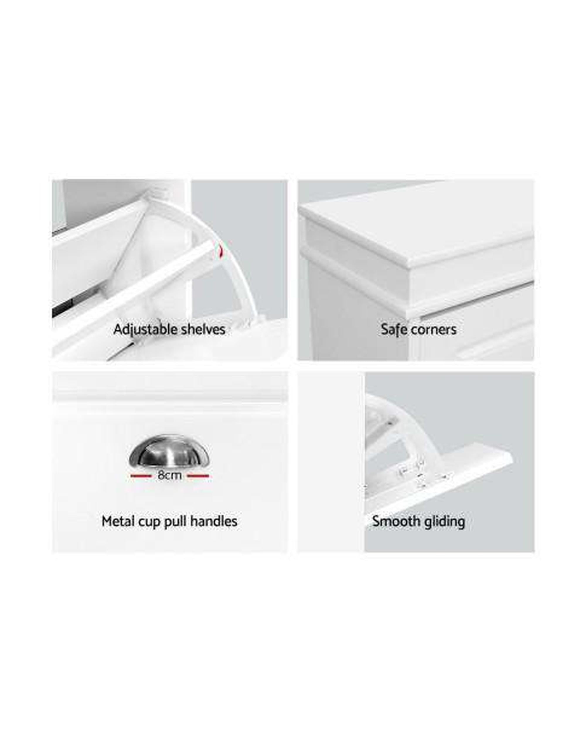 Shoe Cabinet Shoes Storage Rack White Organiser Shelf Cupboard Drawer 12 Pairs Artiss