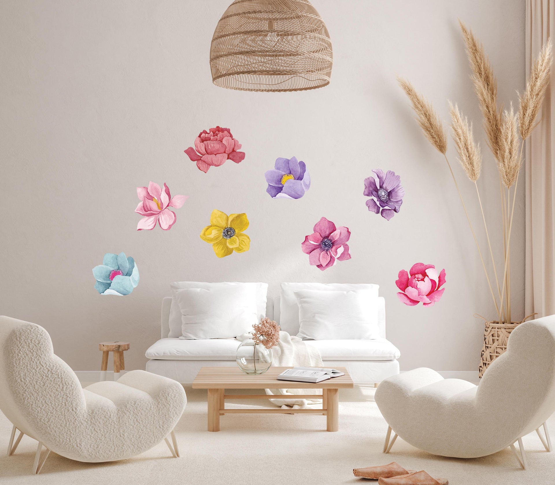 Flower Power Polka Art Prints