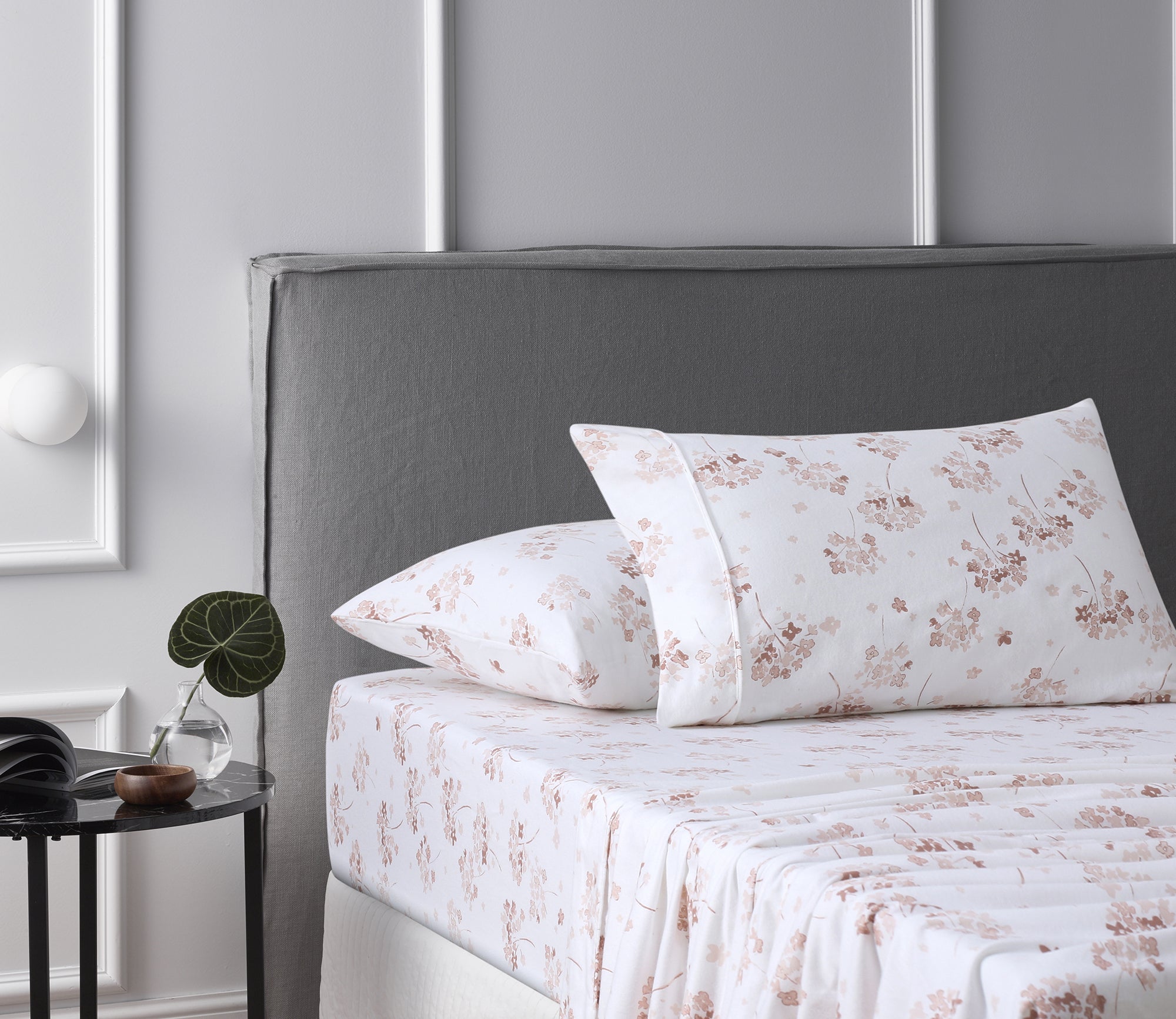 Accessorize Flower Bunch Pink Cotton Flannelette Sheet Set Accessorize