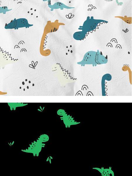 Jelly Bean GLOW ASAURUS Quilt Cover Set Jelly Bean Kids
