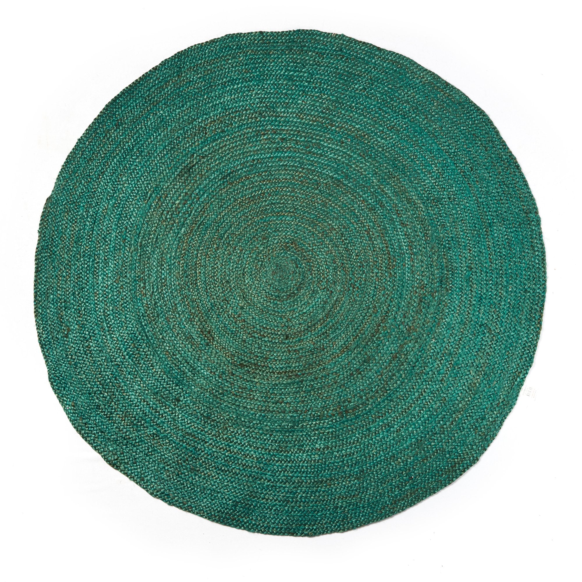 Vintage Design Benton Green Round Jute Rug Vintage Design