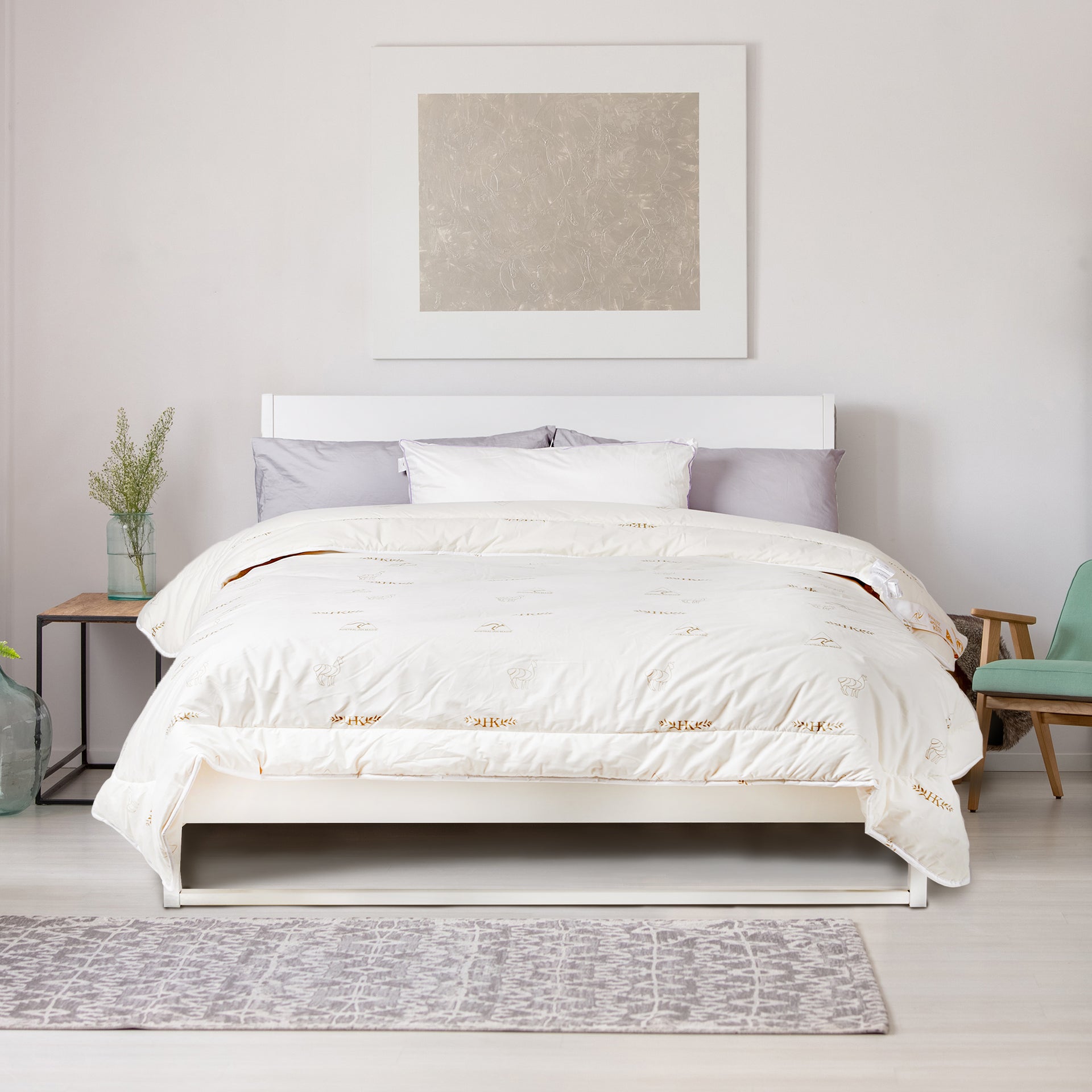 Hadley & Kent Australian Alpaca/Down Quilt - 350GSM Hadley & Kent