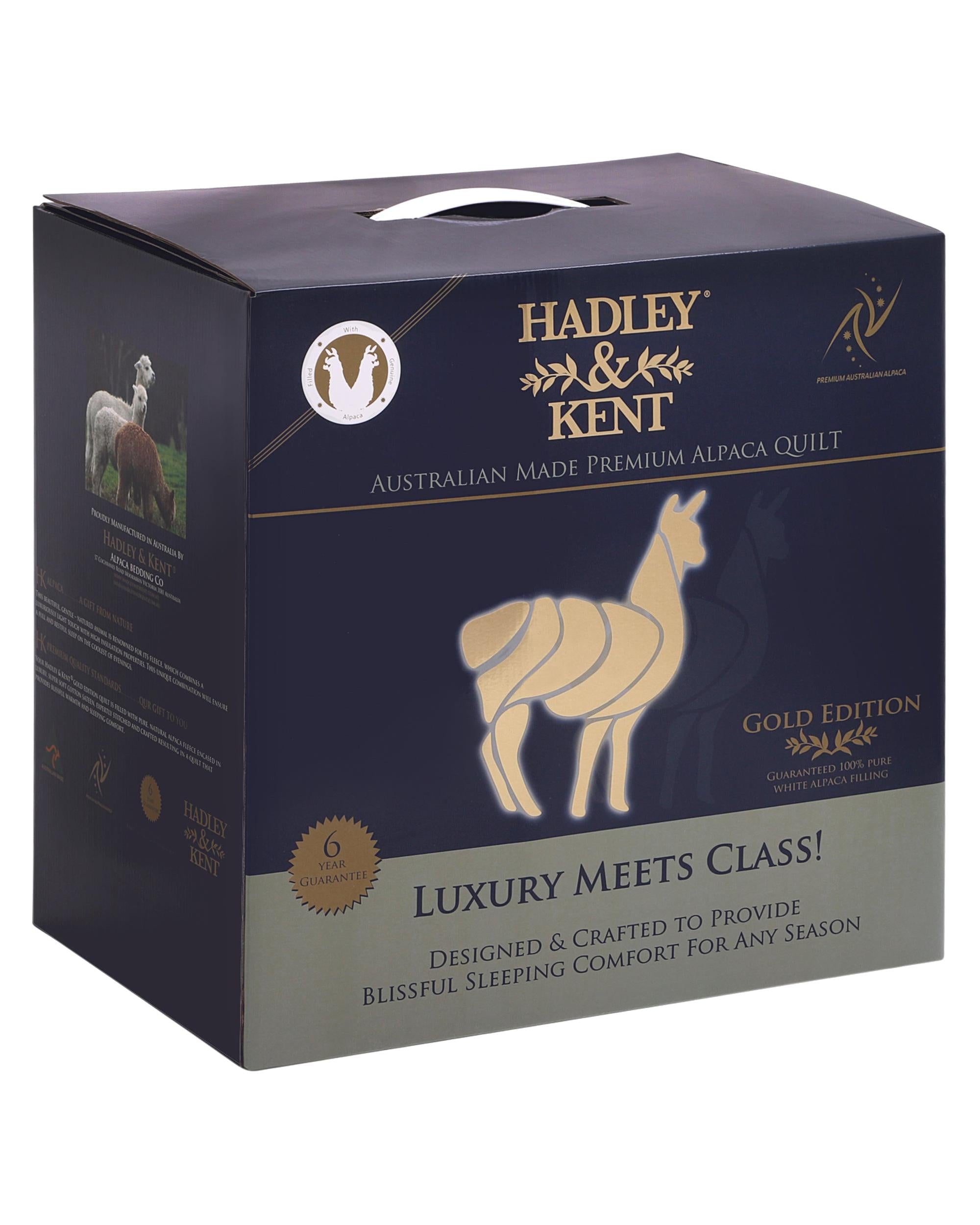 Hadley & Kent Australian Alpaca/Wool Quilt - 500GSM Hadley & Kent