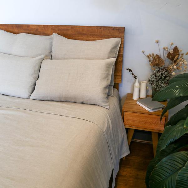 2 x PURE HEMP LINEN PILLOWCASES Hemp Gallery Australia