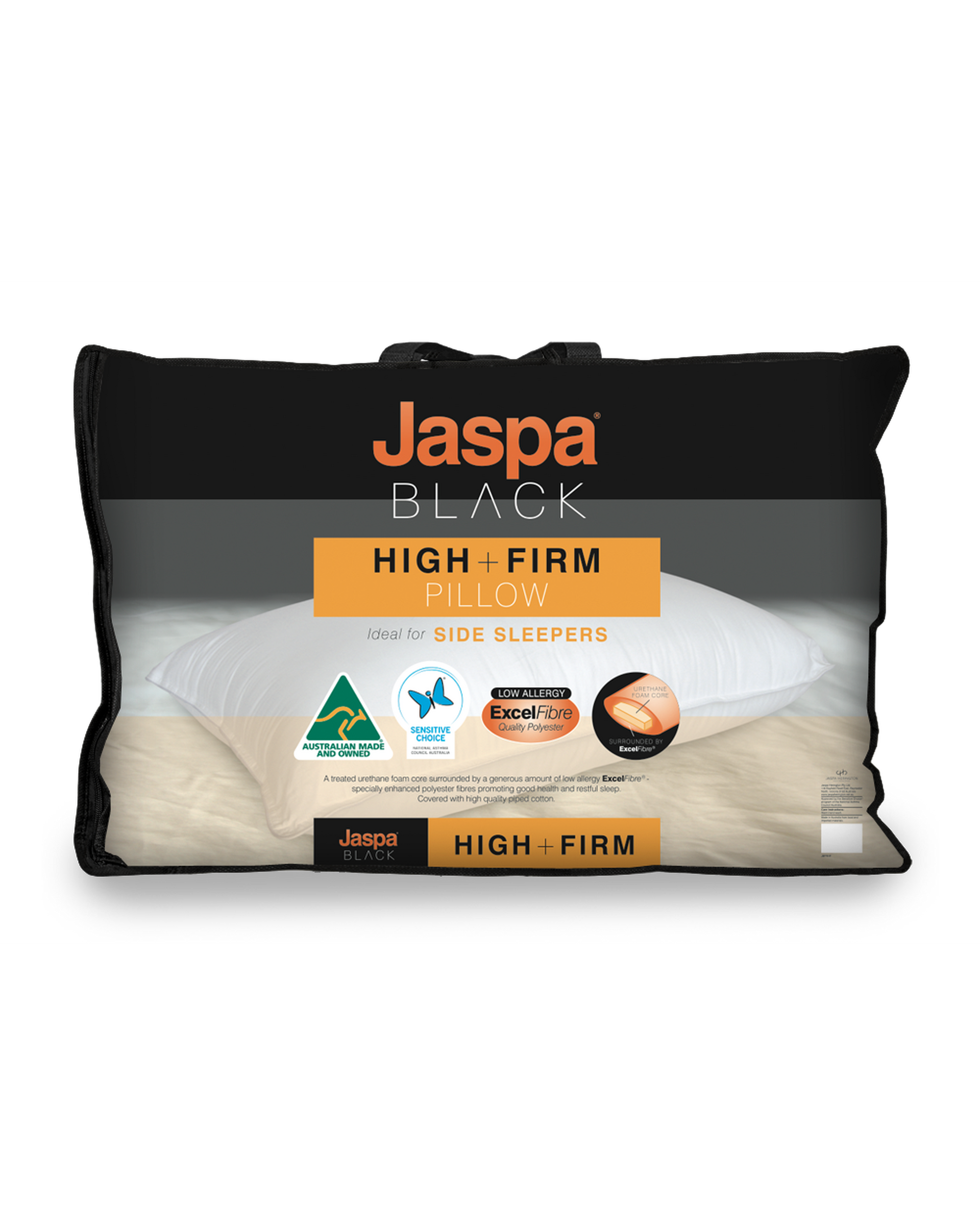 Jaspa Black High & Firm Pillow Jaspa Black
