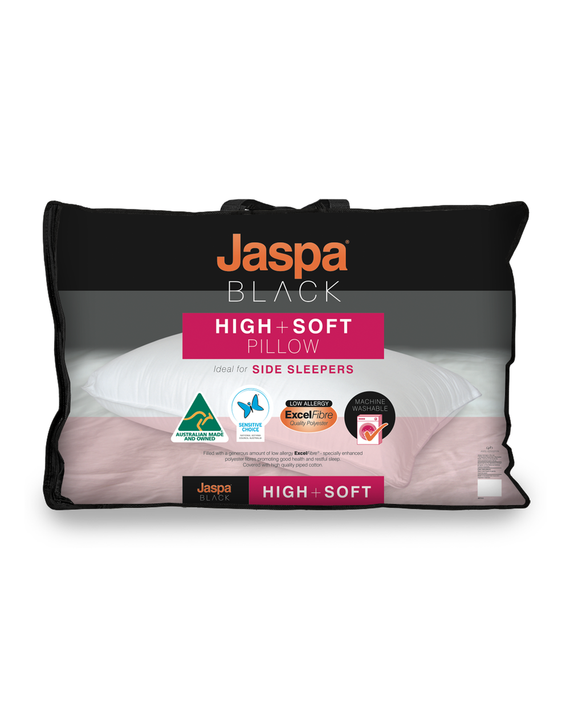 Jaspa Black High & Soft Pillow Jaspa Black