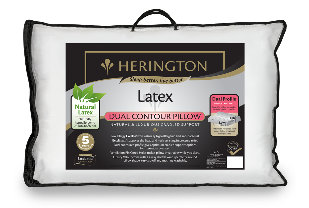 Herington Latex Dual Contour Profile Pillow Herington