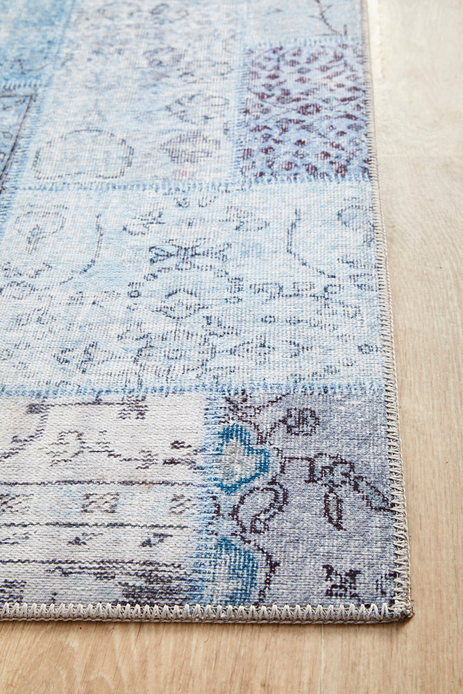 Illusions 121 Denim Runner Rug RUG CULTURE