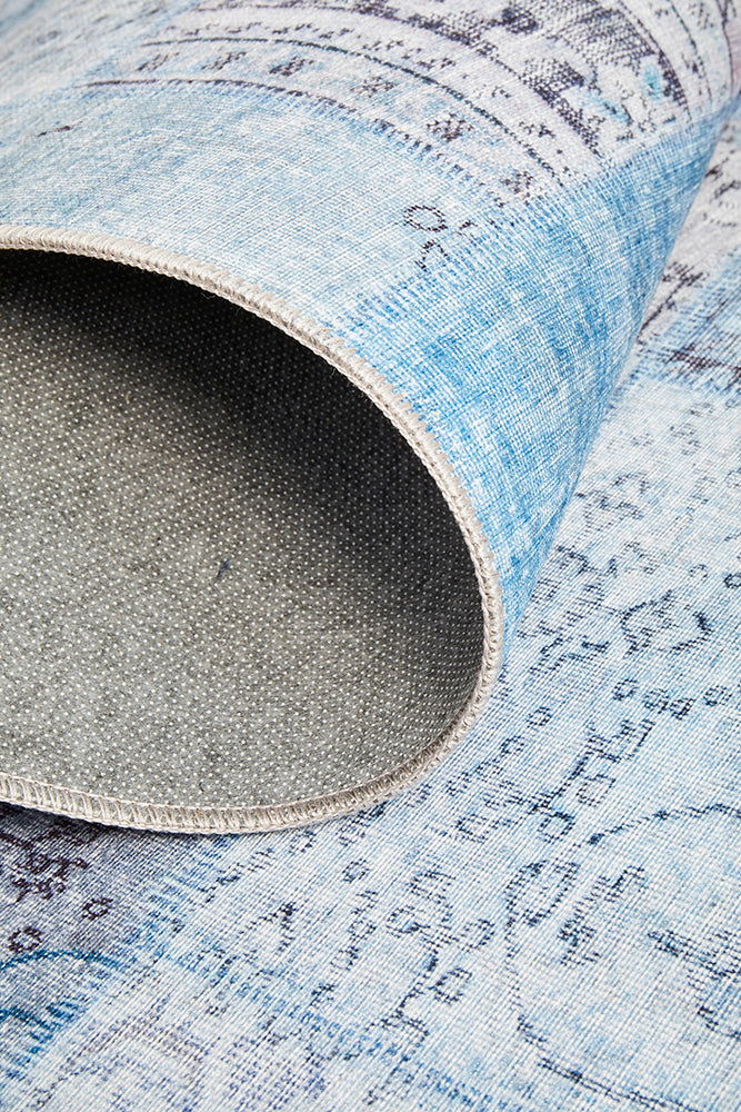 Illusions 121 Denim Runner Rug RUG CULTURE
